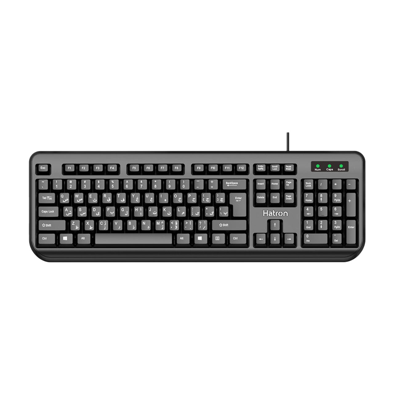 کیبورد باسیم Hatron مدل HK255 - مشکی